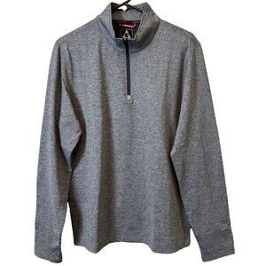 Gerry Men's Size Medium Gray Quarter Zip Pullover Sweatshirt Shirt Grey Med. M